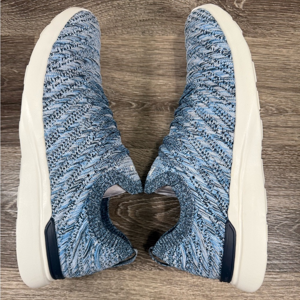 Light Blue Knit Slip-On Men's Sneakers - Unbranded - Picture 5 of 7